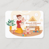 ベビーシッターのサービスQRコード 名刺 (正面)