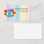 ベビーシッターのチューター気にチャイルドキュートLadybug 名刺 (正面/裏面)