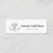ベビーシッターのビジネスかわいいカード スキニー名刺