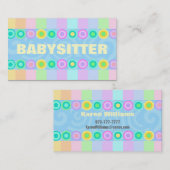 ベビーシッターの名刺 名刺 (正面/裏面)
