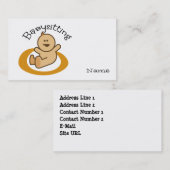 ベビーシッターの名刺 名刺 (正面/裏面)