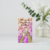 ベビーシッターの名刺 名刺 (スタンド正面)