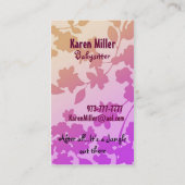 ベビーシッターの名刺 名刺 (裏面)