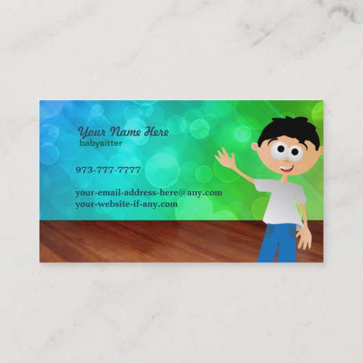 ベビーシッターの名刺 名刺 (裏面)