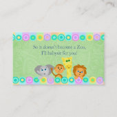 ベビーシッターの名刺 名刺 (正面)