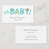 ベビーシッターの名刺 名刺 (正面/裏面)