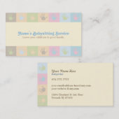 ベビーシッターの名刺 名刺 (正面/裏面)