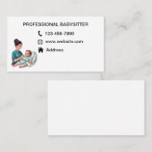 ベビーシッターの名刺 名刺 (正面/裏面)