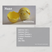 ベビーシッターの名刺 名刺 (正面/裏面)