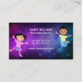 ベビーシッターの子供の名刺 名刺 (裏面)