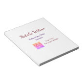 ベビーシッターの子供デイケアnanny追加の名前詳細q ノートパッド (アングル)