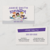 ベビーシッターの専門の名刺 名刺 (正面/裏面)