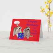 ベビーシッターの挨拶状への誕生日 カード (黄色い花)