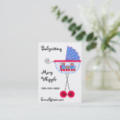 ベビーシッターのBabybuggyのデザイン 名刺 (スタンド正面)