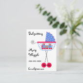 ベビーシッターのBabybuggyのデザイン 名刺 (スタンド正面)