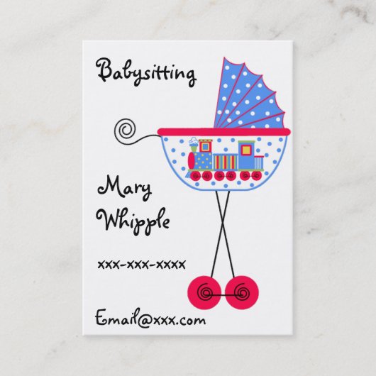 ベビーシッターのBabybuggyのデザイン 名刺 (正面)
