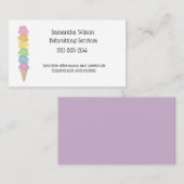 ベビーシッターをしているかわいいくま育児の名刺 名刺 (正面/裏面)