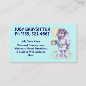 ベビーシッターをしますまたは家事 名刺 (裏面)