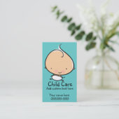 ベビーシッターをするか、または育児のカスタムな名刺 名刺 (スタンド正面)