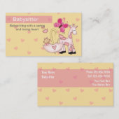 ベビーシッターをする名刺 名刺 (正面/裏面)