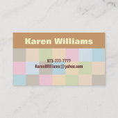 ベビーシッターをする名刺 名刺 (裏面)