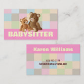 ベビーシッターをする名刺 名刺 (正面/裏面)