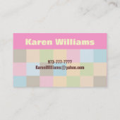 ベビーシッターをする名刺 名刺 (裏面)