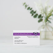 ベビーシッターをする名刺 名刺 (スタンド正面)