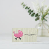 ベビーシッターをする名刺 名刺 (スタンド正面)