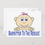 ベビーシッターを救出する ポストカード (正面/裏面)