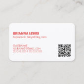 ベビーシッターカスタムQR 名刺 (裏面)