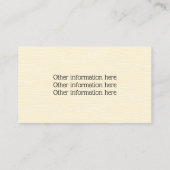 ベビーシッターカワイト蜂蜜ベビーシッター育児 名刺 (裏面)