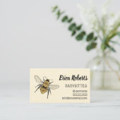 ベビーシッターカワイト蜂蜜ベビーシッター育児 名刺 (スタンド正面)