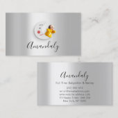 ベビーシッターナニープロフェッショナルチャイルドデイサービスオーペア 名刺 (正面/裏面)