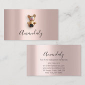 ベビーシッターナニープロフェッショナルチャイルドデイサービスビール 名刺 (正面/裏面)