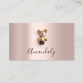 ベビーシッターナニープロフェッショナルチャイルドデイサービスビール 名刺