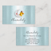 ベビーシッターナニープロフェッショナルチャイルドデイサービスムーン 名刺 (正面/裏面)