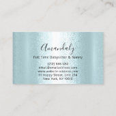 ベビーシッターナニープロフェッショナルチャイルドデイサービスムーン 名刺 (裏面)