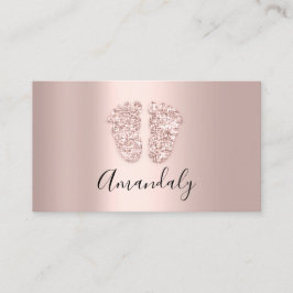 ベビーシッタープロフェッショナルチャイルドデイケア足 名刺