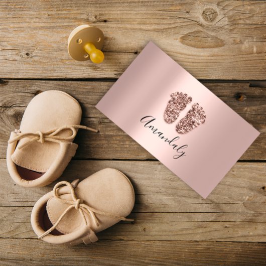 ベビーシッタープロフェッショナルチャイルドデイケア足 名刺