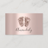 ベビーシッタープロフェッショナルチャイルドデイケア足 名刺 (正面)