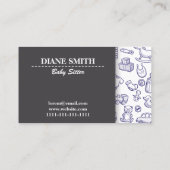 ベビーシッターモダンスタイル 名刺 (裏面)