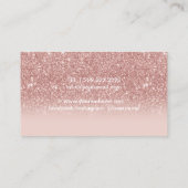 ベビーシッターモダンナニーバラグラデーション金ゴールド 名刺 (裏面)