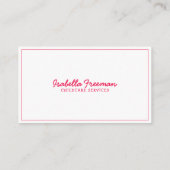 ベビーシッターモダンフローラバラガーリーベビーシッター 名刺 (裏面)