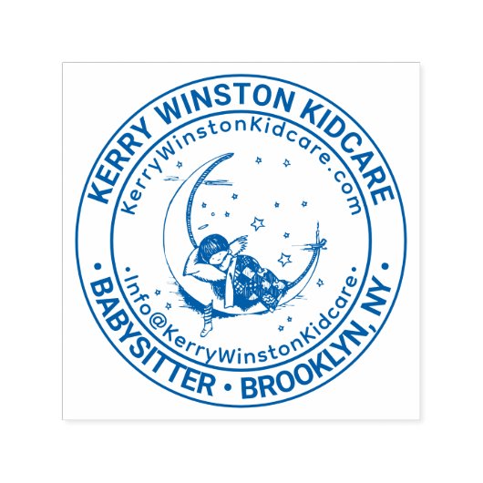 ベビーシッター事業名 所在地 URL メールアドレス セルフインキングスタンプ (デザイン)