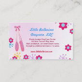 ベビーシッター保育子マ気にマーの通話カード コーリングカード (裏面)