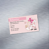 ベビーシッター冷凍機磁気ビジネスカード マグネット名刺 (インサイチュ)