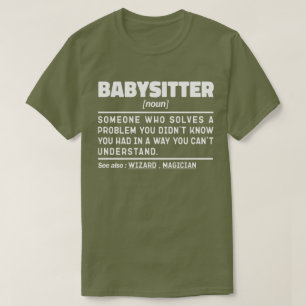 ベビーシッター名詞定義保育士誕生日 Tシャツ