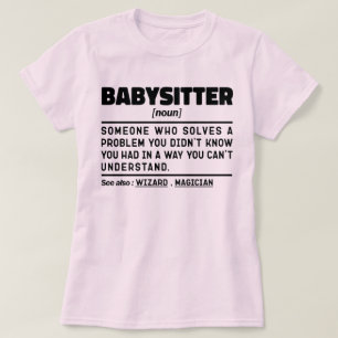 ベビーシッター名詞定義保育士誕生日 Tシャツ
