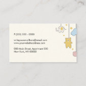 ベビーシッター子供部屋トイブティック 名刺 (裏面)